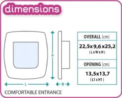 Ferplast Swing Poezendeur 5T - Wit - 22,5 X 9,6 X 25,2 Cm 23 Ferplast Swing Poezendeur 5T - Wit - 22,5 X 9,6 X 25,2 Cm -Kattenbenodigdheden 1200x960 4