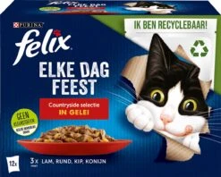 Felix Elke Dag Feest Countryside Selectie In Gelei - Katten Natvoer - 4x12x85 Gr 10 Felix Elke Dag Feest Countryside Selectie In Gelei - Katten Natvoer - 4x12x85 Gr -Kattenbenodigdheden 1200x962
