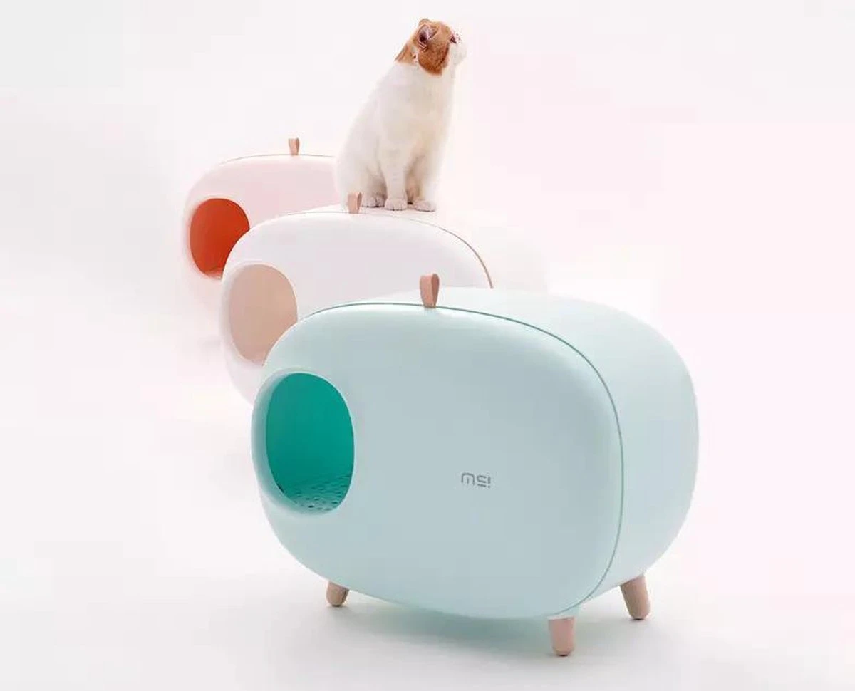 MakeSure Kattenbak Met Lade - Groen - 60 X 38 X 45 Cm - Design 16 MakeSure Kattenbak Met Lade - Groen - 60 X 38 X 45 Cm - Design - Afbeelding 14