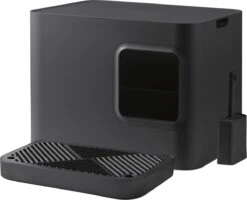 Hoopo® Dome Plus Kattenbak Grijs - Kattenbak - Kattenbakschep - 50x37.5x38cm - Grote Kattenbak