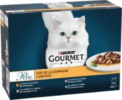 Gourmet Perle Duo – Kattenvoer Natvoer – Met Kip En Rund, Kalkoen En Lam, Kalf En Eend, Konijn En Wild – 48 X 85 Gr 14 Gourmet Perle Duo – Kattenvoer Natvoer – Met Kip En Rund, Kalkoen En Lam, Kalf En Eend, Konijn En Wild – 48 X 85 Gr -Kattenbenodigdheden 1200x984 1