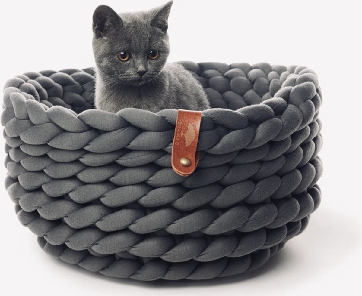 Djambo Kattenmanden, Gevlochten En Zachte Kattenbed, Comfortabel En Warm. 3 Djambo Kattenmanden, Gevlochten En Zachte Kattenbed, Comfortabel En Warm.