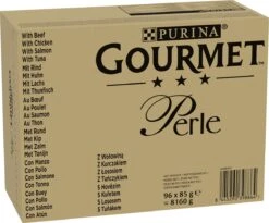 Purina One Gourmet Perle - Kattenvoer - Land En Zee - 96 X 85 Gram -Kattenbenodigdheden 1200x997