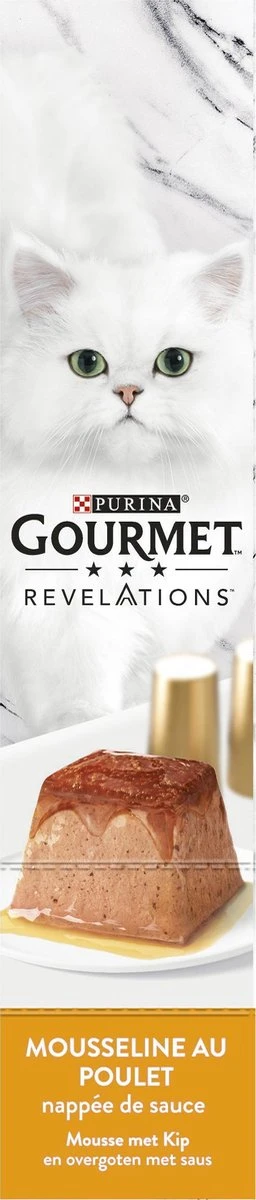 Gourmet Revelations Mousse - Kattenvoer Natvoer - Kip - 24 X 57 G 9 Gourmet Revelations Mousse - Kattenvoer Natvoer - Kip - 24 X 57 G - Afbeelding 7