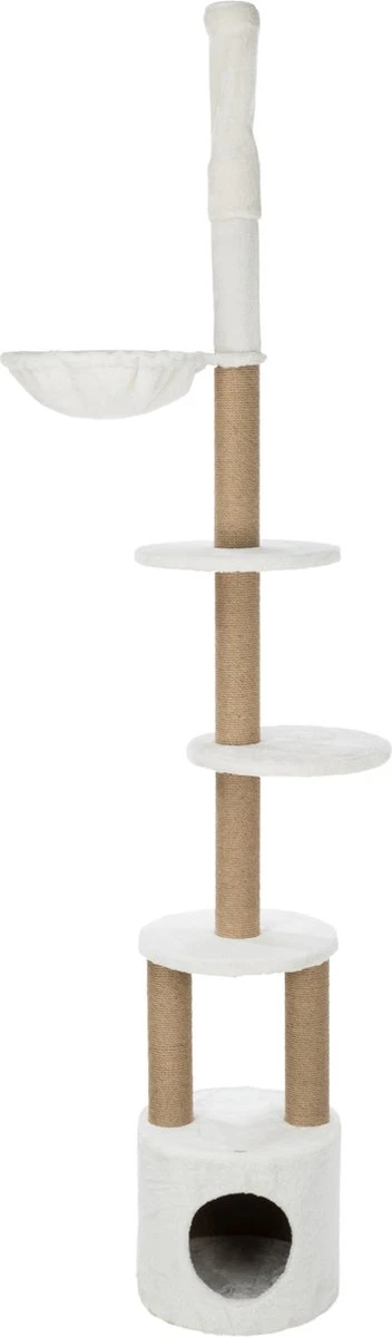 TRIXIE Kattenkrabpaal Aurelio 220-250 Cm Wit En Bruin 3 TRIXIE Kattenkrabpaal Aurelio 220-250 Cm Wit En Bruin