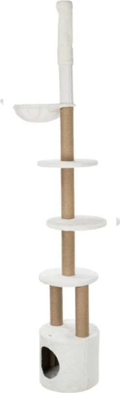 TRIXIE Kattenkrabpaal Aurelio 220-250 Cm Wit En Bruin 24 TRIXIE Kattenkrabpaal Aurelio 220-250 Cm Wit En Bruin -Kattenbenodigdheden 368x1200