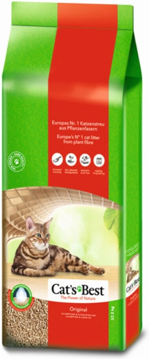 Cat's Best Oko Plus Korrels - Kattenbakvulling - 40 L 9 Cat's Best Oko Plus Korrels - Kattenbakvulling - 40 L - Afbeelding 7