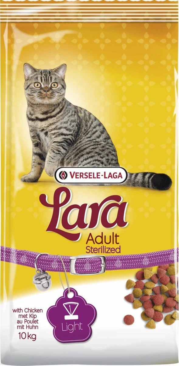 Lara Adult Sterilized - Kip & Eend - Kattenvoer - 10 Kg 3 Lara Adult Sterilized - Kip & Eend - Kattenvoer - 10 Kg