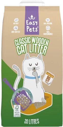 Easypets Houtkorrel Kattenbakvulling 10KG - 20L - Biologisch Afbreekbare Houtkorrels - FSC -Kattenbenodigdheden 600x1200 1