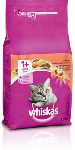 Whiskas Brokjes Adult Rund - Kattenvoer - 1 X 1,9 Kg 15 Whiskas Brokjes Adult Rund - Kattenvoer - 1 X 1,9 Kg -Kattenbenodigdheden 603x1200 1