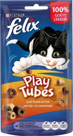 Felix PlayTubes - Kattensnacks - Kip & Lever - 8 X 50g 11 Felix PlayTubes - Kattensnacks - Kip & Lever - 8 X 50g -Kattenbenodigdheden 648x1200 3