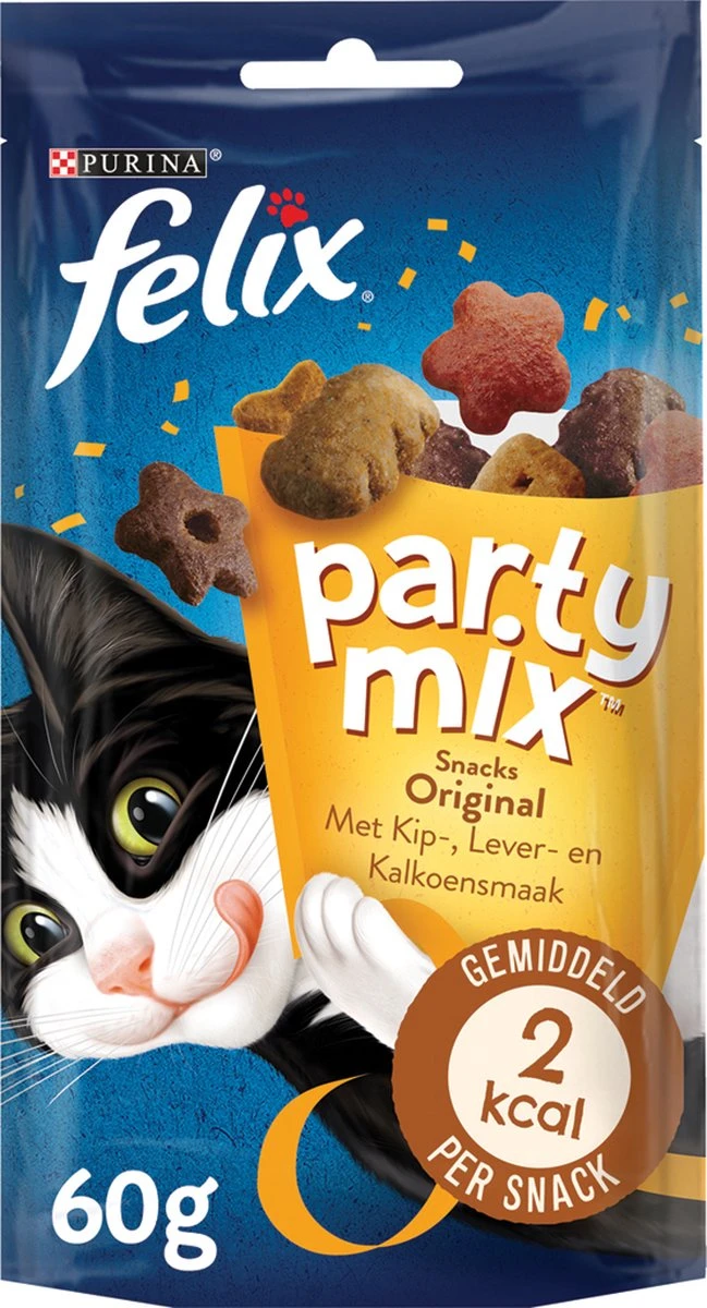 Felix Cat Snacks Party Mix - Kattensnacks Original En Seaside - 16 X 60g 10 Felix Cat Snacks Party Mix - Kattensnacks Original En Seaside - 16 X 60g - Afbeelding 8