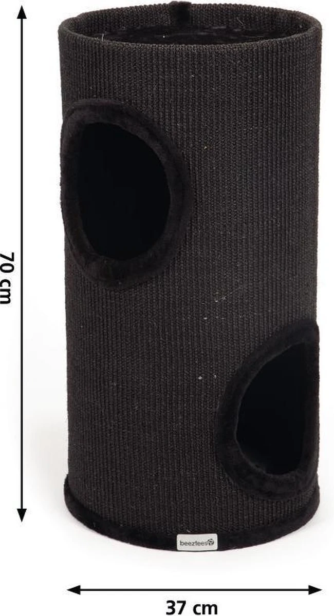 Beeztees Stina - Krabton - Zwart - 37x70 Cm 4 Beeztees Stina - Krabton - Zwart - 37x70 Cm - Afbeelding 2