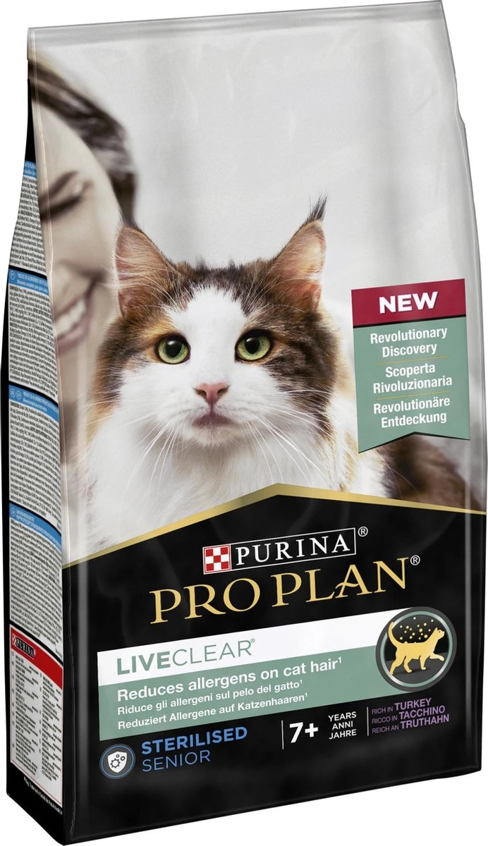 Pro Plan Senior LiveClear Katten Droogvoer - Kalkoen - 1,4 Kg 3 Pro Plan Senior LiveClear Katten Droogvoer - Kalkoen - 1,4 Kg