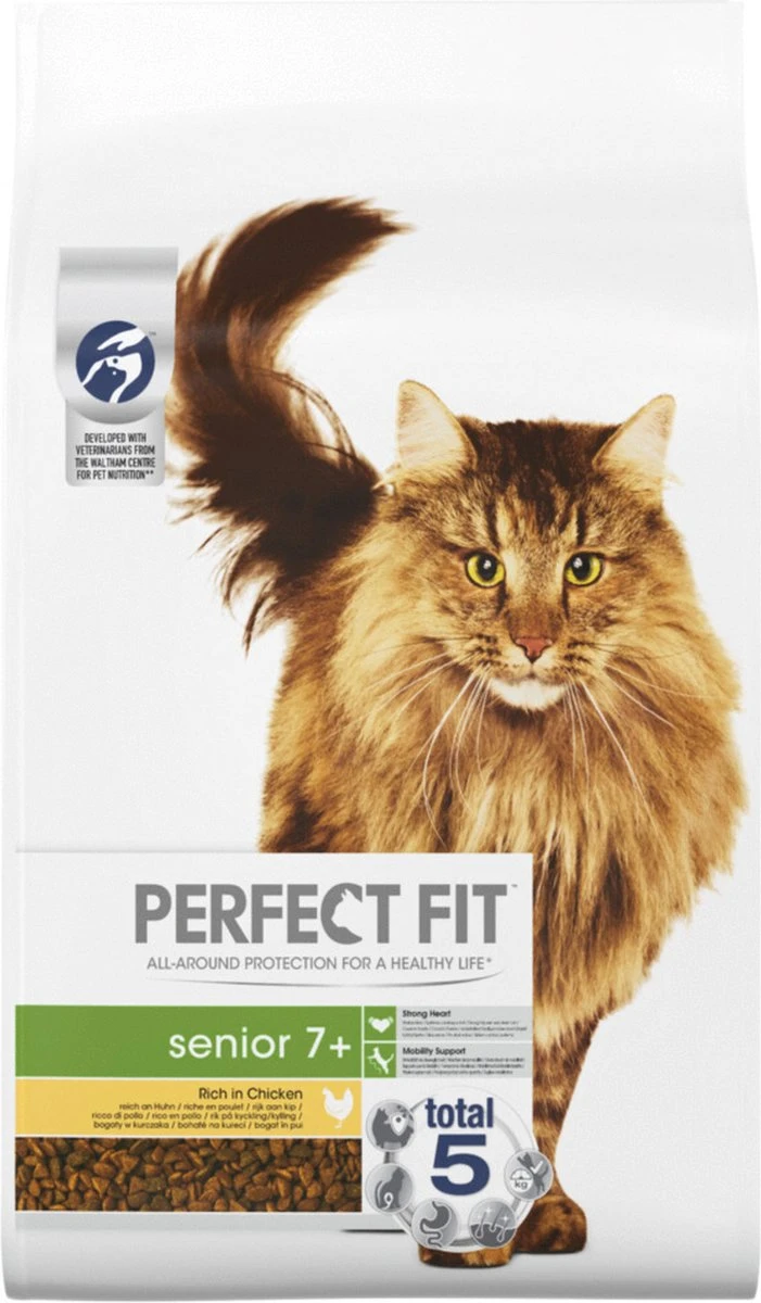 Perfect Fit Senior Voordeelzak Droge Brokjes - Katten Droogvoer - Kip - 7 Kg 4 Perfect Fit Senior Voordeelzak Droge Brokjes - Katten Droogvoer - Kip - 7 Kg - Afbeelding 2