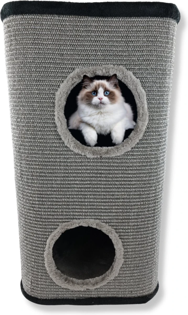Topmast Krabton Cattower - Grijs - Maat L - 76 Cm - Krabpaal - Krabton Voor Katten 12 Topmast Krabton Cattower - Grijs - Maat L - 76 Cm - Krabpaal - Krabton Voor Katten - Afbeelding 10