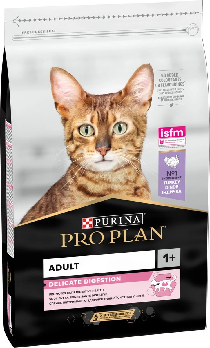 Pro Plan Adult Delicate Digestion - Kattenvoer - Kalkoen - 10 Kg 7 Pro Plan Adult Delicate Digestion - Kattenvoer - Kalkoen - 10 Kg - Afbeelding 5