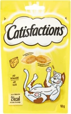 Catisfactions Kattensnoepjes - Kaas - Kattensnack - 60 G - 1 Zakje -Kattenbenodigdheden 746x1200 2
