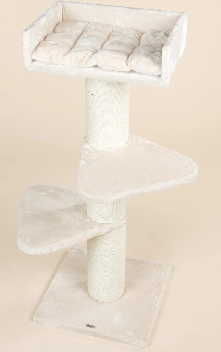 RHR Quality Royalty Krabpaal - Crème/wit - 60 X 60 X 155 Cm 11 RHR Quality Royalty Krabpaal - Crème/wit - 60 X 60 X 155 Cm - Afbeelding 9