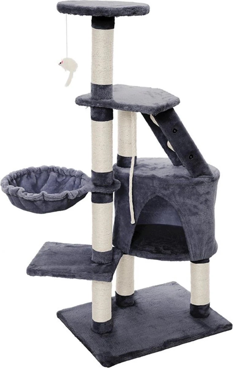 Merkloos MC Star Krabpaal Voor Grote Katten Cat Tree - 55 X 40 X 120 Cm - Grijs 5 Merkloos MC Star Krabpaal Voor Grote Katten Cat Tree - 55 X 40 X 120 Cm - Grijs - Afbeelding 3