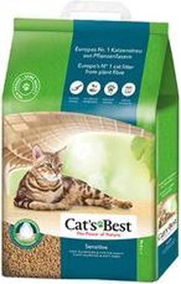 Cat's Best Sensitive - Kattenbakvulling - 20 L 11 Cat's Best Sensitive - Kattenbakvulling - 20 L - Afbeelding 9
