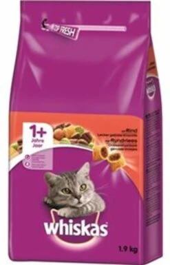 Whiskas Brokjes Adult Rund - Kattenvoer - 1 X 1,9 Kg 13 Whiskas Brokjes Adult Rund - Kattenvoer - 1 X 1,9 Kg -Kattenbenodigdheden 769x1200 1