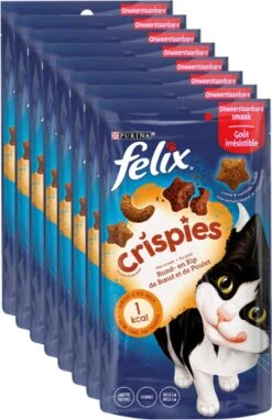 Felix Crispies - Kattensnacks Rund & Kip - 8 X 45g -Kattenbenodigdheden 775x1200 2