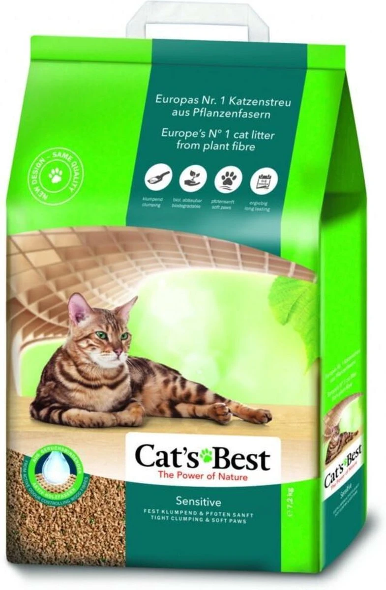 Cat's Best Sensitive - Kattenbakvulling - 20 L 8 Cat's Best Sensitive - Kattenbakvulling - 20 L - Afbeelding 6