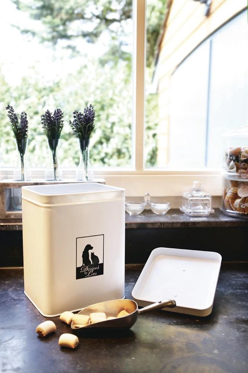 Designed By Lotte Vooraadblik Incl. Schep - Wit - 18x16x26 Cm 4 Designed By Lotte Vooraadblik Incl. Schep - Wit - 18x16x26 Cm - Afbeelding 2