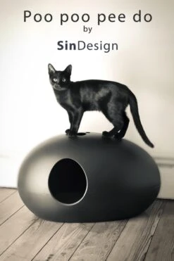 SinDesign Poopoopeedo Kattenbak - Zwart -Kattenbenodigdheden 800x1200 23