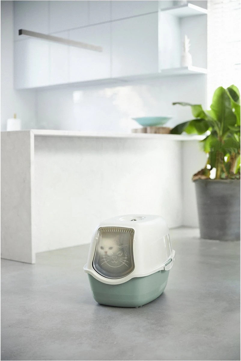 Rotho Bailey - Kattenbak - Groen/Zand 5 Rotho Bailey - Kattenbak - Groen/Zand - Afbeelding 3