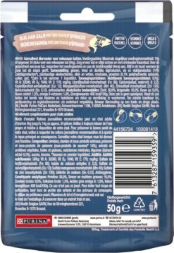 Felix Naturally Delicious Zalm & Spinazie - Kattensnacks - 8 X 50g -Kattenbenodigdheden 826x1200 1
