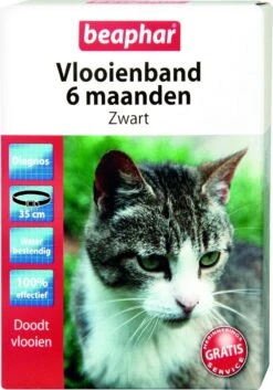 Beaphar Vlooienband Kat - Vlooienbestrijding - Zwart -Kattenbenodigdheden 840x1200