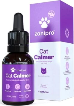 Aerend - Kalmerende Druppels Voor Katten - Anti-stress - Zanipro® 30ml - 100% Natuurlijk Uit Het Verenigd Koninkrijk - Met Ashwagandha & Valeriaan - No Stress Druppels Om Gedragsproblemen Te Verlichten - Voor Thuis En Onderweg