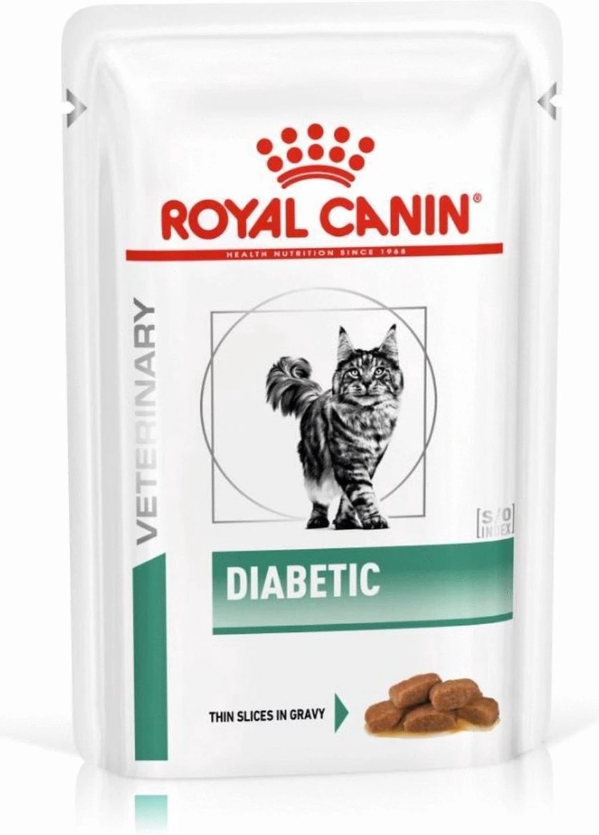 Royal Canin Diabetic Kat Natvoer 12x85 G 3 Royal Canin Diabetic Kat Natvoer 12x85 G