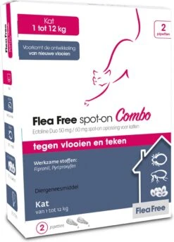 Flea Free Ectoline Duo Kat - Tegen Vlooien En Teken - 2 Pipetten 17 Flea Free Ectoline Duo Kat - Tegen Vlooien En Teken - 2 Pipetten -Kattenbenodigdheden 861x1200
