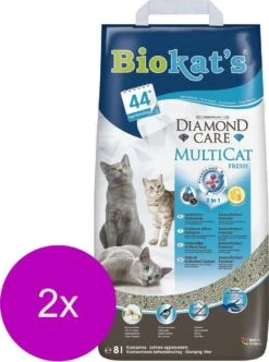 Biokat's Diamond Care Multicat - Kattenbakvulling - 2 X 8 L 9 Biokat's Diamond Care Multicat - Kattenbakvulling - 2 X 8 L -Kattenbenodigdheden 892x1200 1