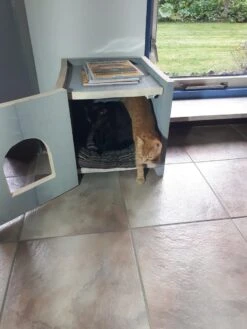 Bronneger Exclusive - Kattenhuis - XXL - Kattenbak Ombouw Kast - Kattenmand -Kattenbenodigdheden 900x1200 30