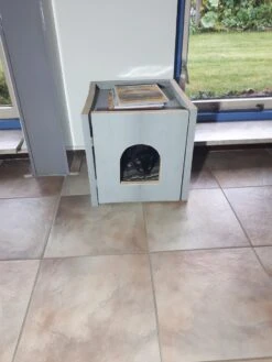 Bronneger Exclusive - Kattenhuis - XXL - Kattenbak Ombouw Kast - Kattenmand -Kattenbenodigdheden 900x1200 31