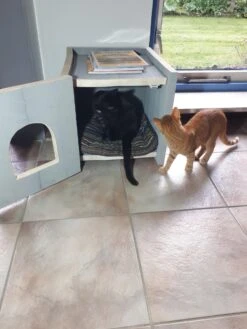 Bronneger Exclusive - Kattenhuis - XXL - Kattenbak Ombouw Kast - Kattenmand -Kattenbenodigdheden 900x1200 33