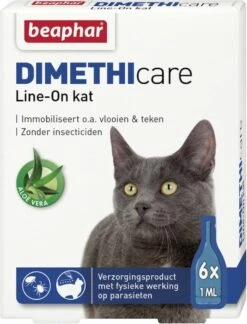Beaphar DIMETHIcare Line On Kat - Vlooienbestrijding - 6 Pipetten 16 Beaphar DIMETHIcare Line On Kat - Vlooienbestrijding - 6 Pipetten -Kattenbenodigdheden 915x1200