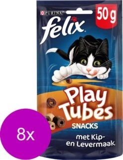 Felix PlayTubes - Kattensnacks - Kip & Lever - 8 X 50g 14 Felix PlayTubes - Kattensnacks - Kip & Lever - 8 X 50g -Kattenbenodigdheden 920x1200