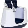 Moderna Flip Hoekkattenbak - Donkerblauw/Wit - 56 X 45 X 39 Cm -Kattenbenodigdheden 960x1200 17