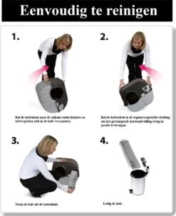 Omega Paw Zelfreinigende Kattenbak L - Zwart -Kattenbenodigdheden 978x1200