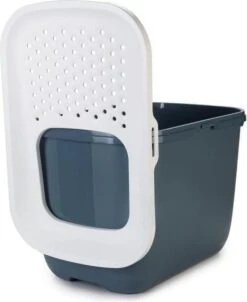 Savic Hop In Kattenbak - Steenblauw/wit -Kattenbenodigdheden 982x1200 3