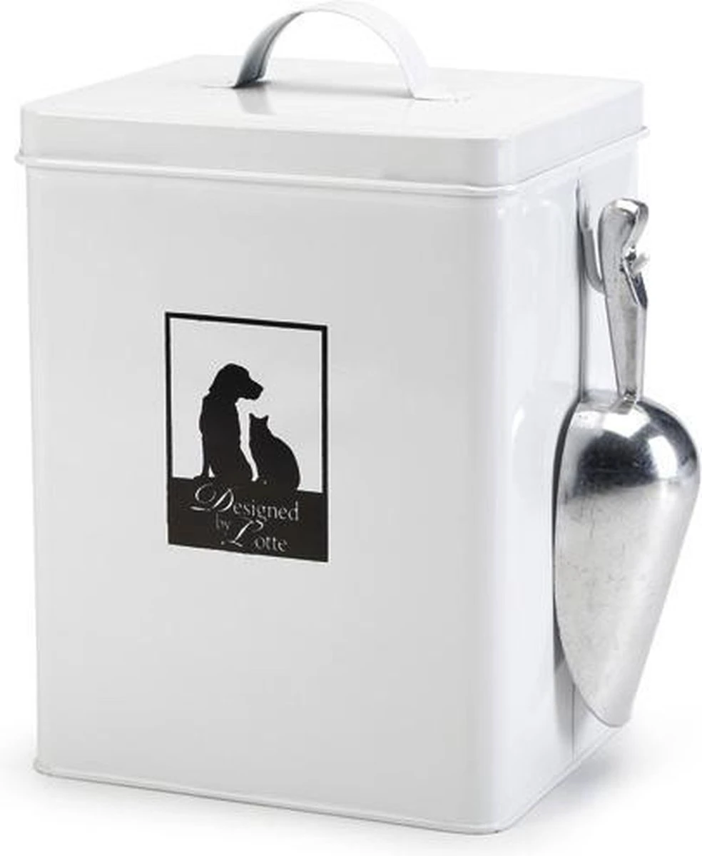 Designed By Lotte Vooraadblik Incl. Schep - Wit - 18x16x26 Cm 3 Designed By Lotte Vooraadblik Incl. Schep - Wit - 18x16x26 Cm