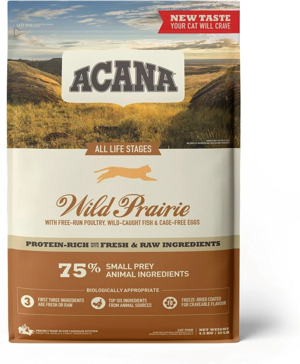 Acana - Cat Wild Prairie - Katenvoer - 4,5 Kg 4 Acana - Cat Wild Prairie - Katenvoer - 4,5 Kg - Afbeelding 2