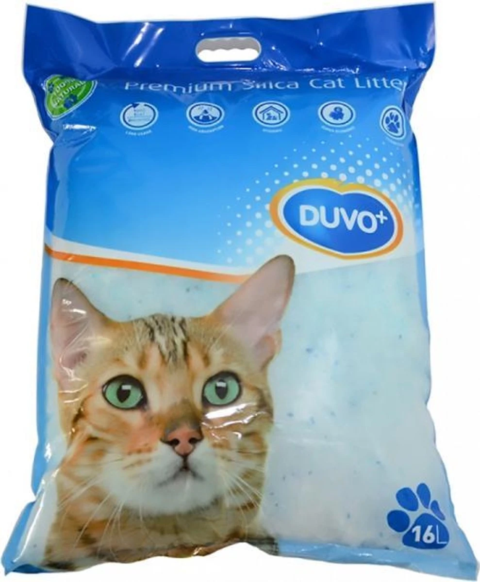 Duvo+ Premium Silica Kattenbakvulling 16L 3 Duvo+ Premium Silica Kattenbakvulling 16L