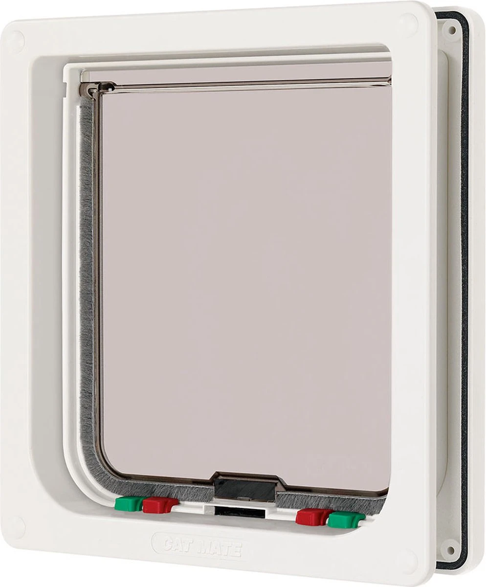 Cat Mate Kattendeur Groot Met Vierwegsluiting En Extra Vergrendeling - Wit 3 Cat Mate Kattendeur Groot Met Vierwegsluiting En Extra Vergrendeling - Wit